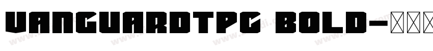 vanguardtpc bold字体转换